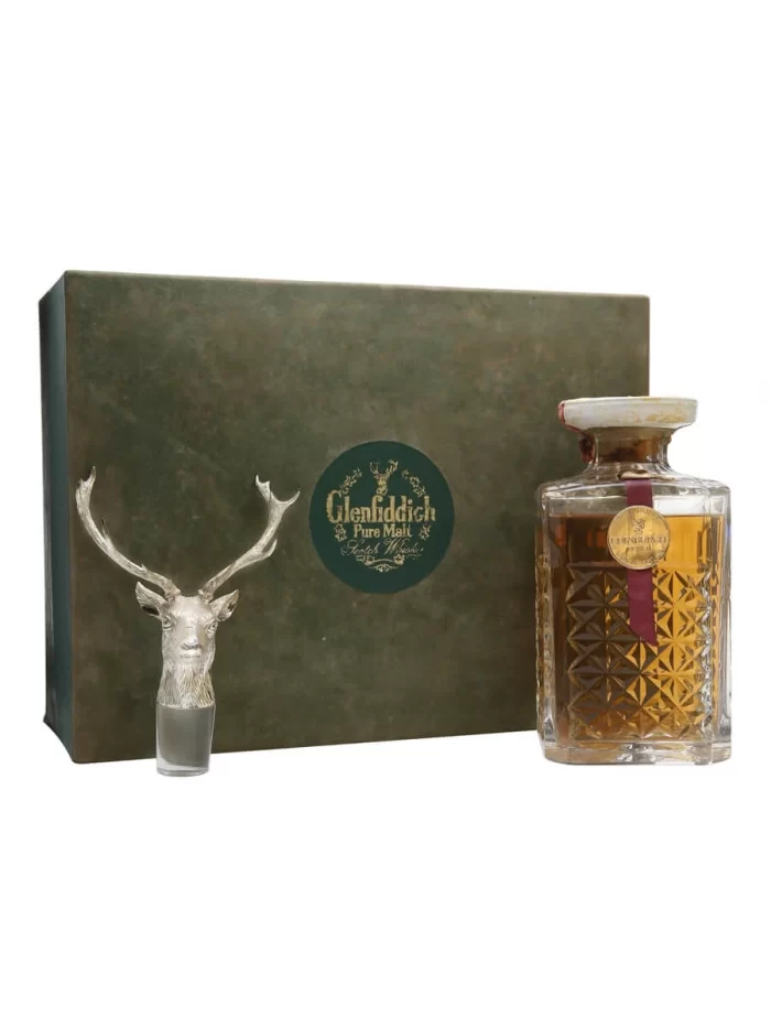 Glenfiddich “DeLuxe” Silver Stag Decanter